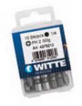 Биты INDUSTRIE для винтов Phillips, PH 3 x 50 мм, в пластмассовом боксе (10 шт.) WITTE 427522