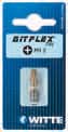 Бита BITFLEX TIN для винтов Phillips, PH 1 x 25 мм, в блистерной упковке WITTE 26795