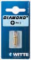 Бита DIAMOND для винтов Phillips, PH 1 x 25 мм, в блистерной упковке WITTE 26630